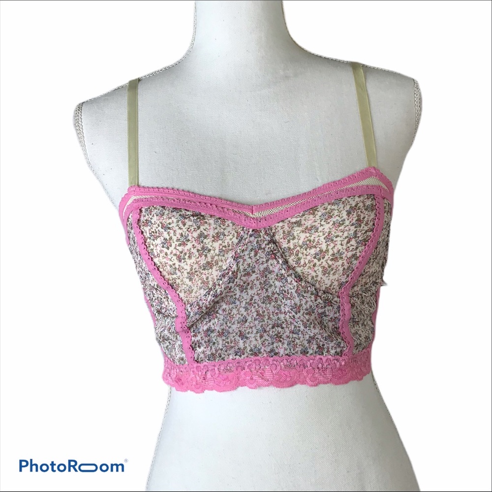 Kimchi blue UO floral sheer corset bralette - Picture 2 of 9